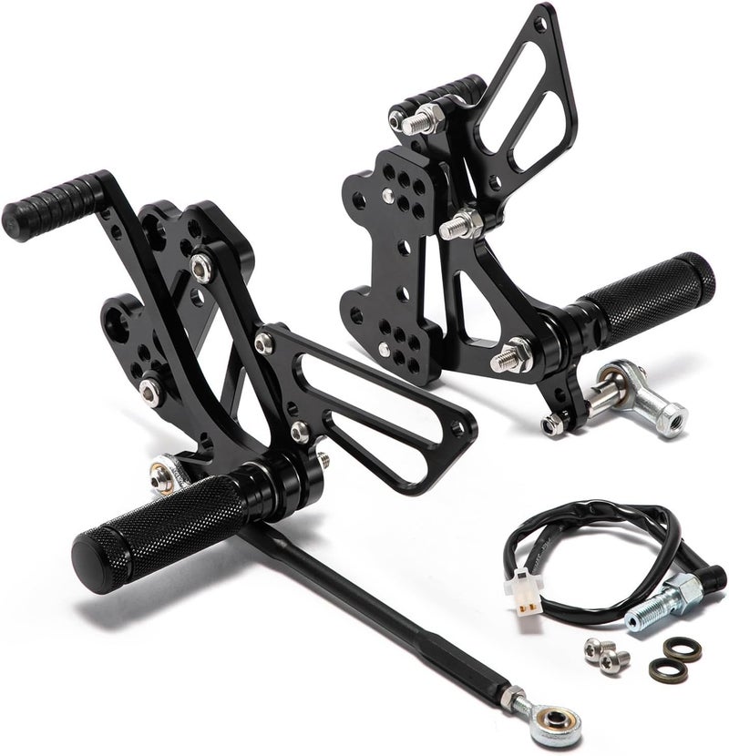 SFriding Motorcycle Adjustable Rear Sets Rearsets Foot Pegs for Kawasaki ZX6R 636 Ninja 1999 2000 2001 2002 - Image 1